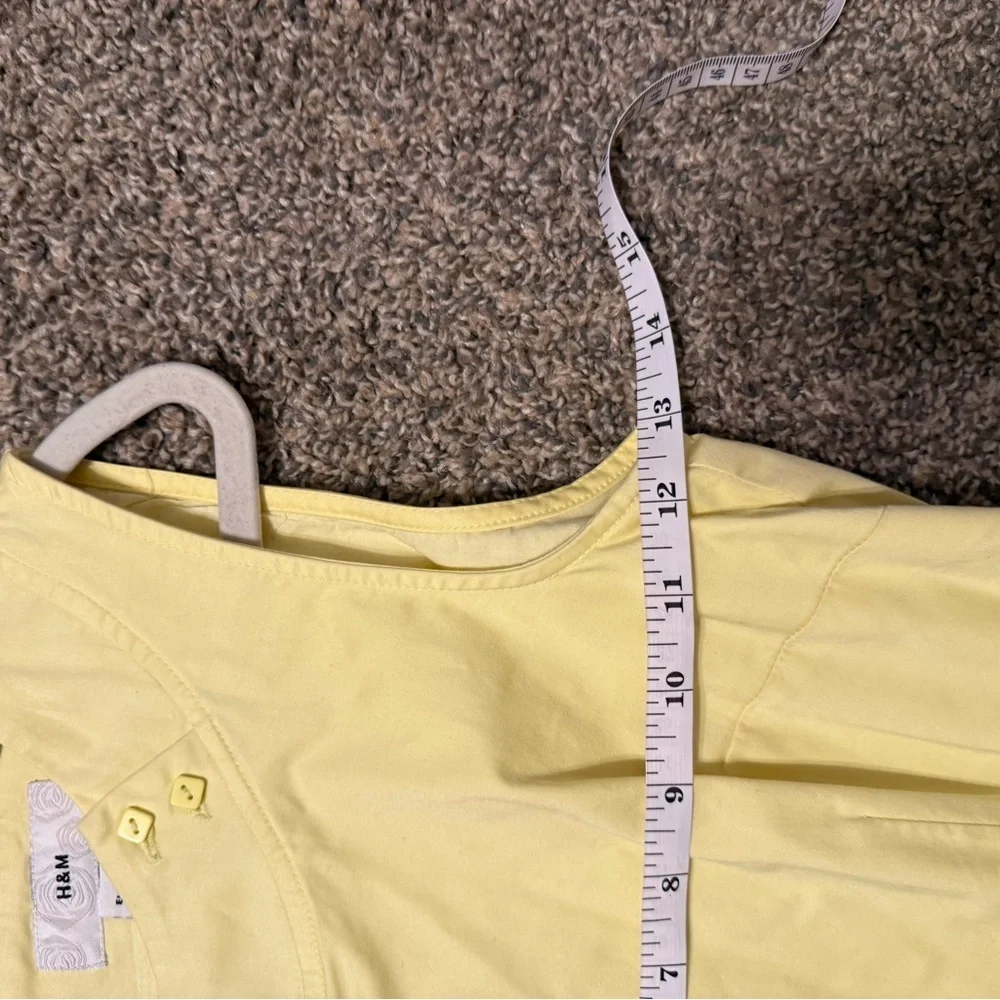H&M Yellow Sleeveless Midi Dress